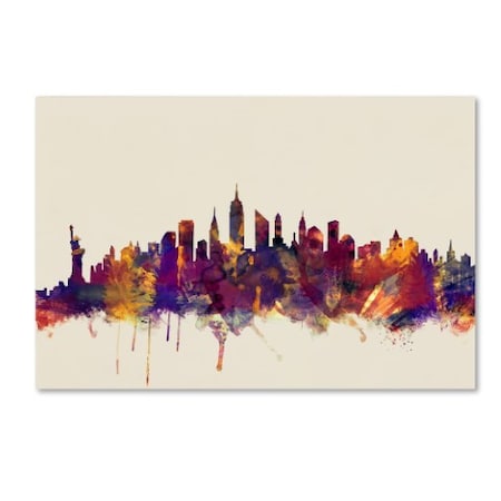 Michael Tompsett 'New York City Skyline' Canvas Art,16x24